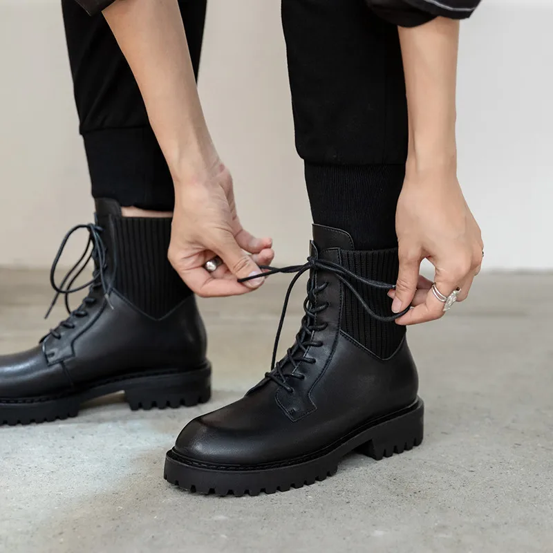 ASUMER 2021 new arrive ankle boots women genuine leather footwear lace up autumn winter comfortable low heel casual shoes woman
ASUMER 2021 new arrive ankle boots women genuine leather footwear lace up autumn winter comfortable low heel casual shoes woman