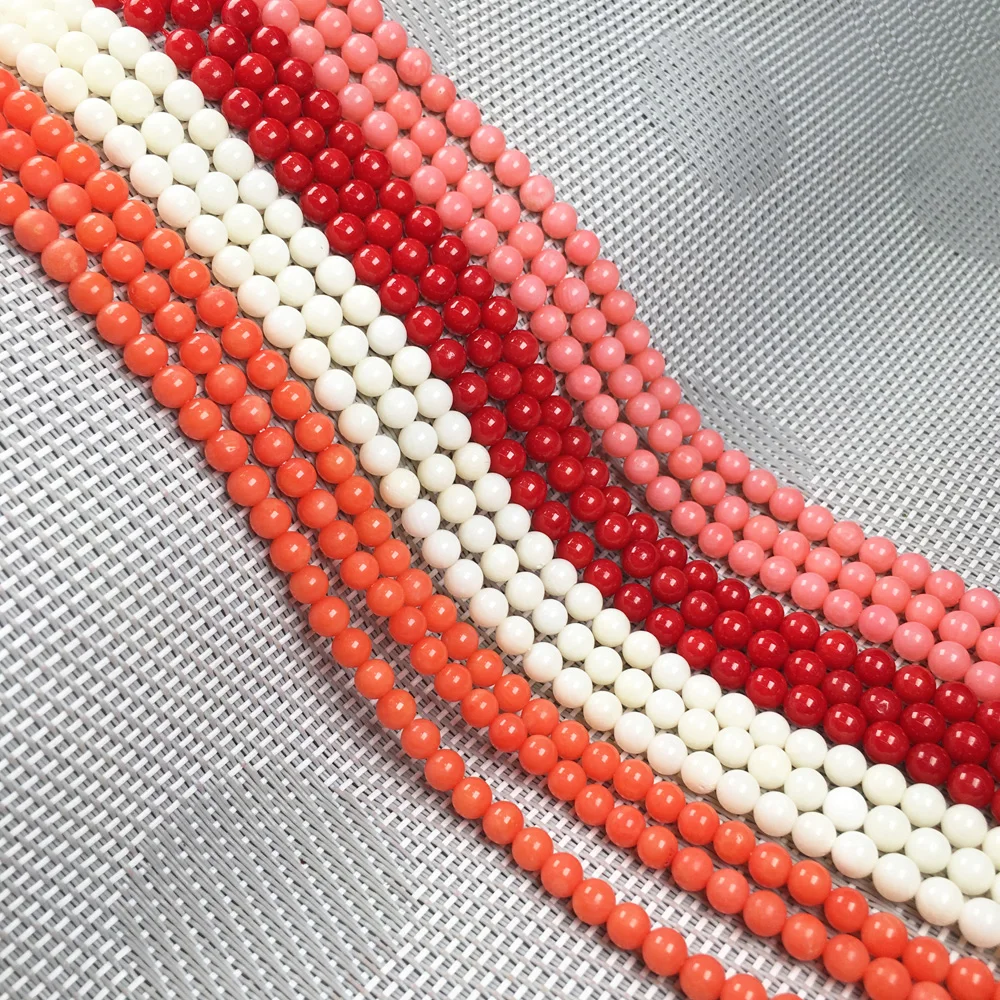 5.2mm Natural Coral Bead Polished Round Coral Loose Beads Charm Accessories for Women Jewelry Making Necklace Bracelet Gift
5.2mm Natural Coral Bead Polished Round Coral Loose Beads Charm Accessories for Women Jewelry Making Necklace Bracelet Gift