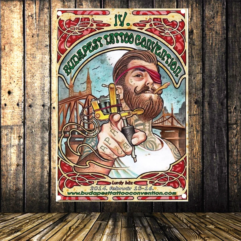 BUDAPEST TATTOO CONYENTION Poster Wall Art Canvas Painting Flag Banner Tapestry Wall Hanging Mural Stickers Home Decoration
BUDAPEST TATTOO CONYENTION Poster Wall Art Canvas Painting Flag Banner Tapestry Wall Hanging Mural Stickers Home Decoration