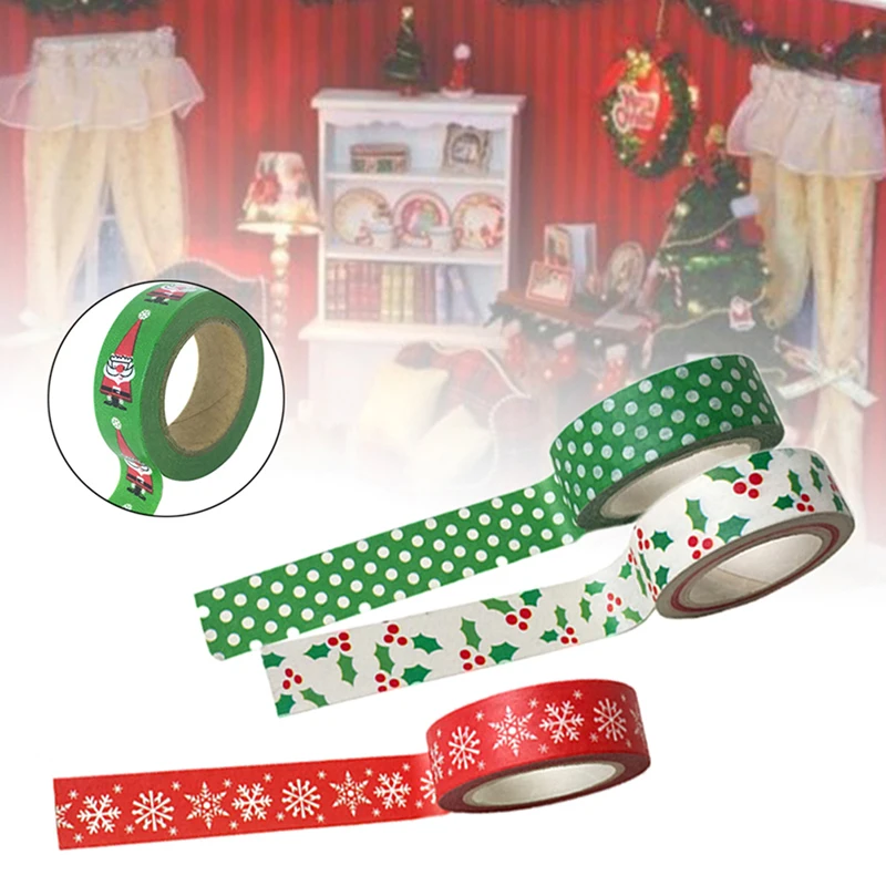 1PC Decorative snowflake Christmas tree shape Tape Set Paper DIY Scrapbooking Adhesive Tape 1.5cm*10m Masking Tape School Supply
1PC Decorative snowflake Christmas tree shape Tape Set Paper DIY Scrapbooking Adhesive Tape 1.5cm*10m Masking Tape School Supply