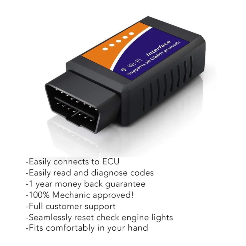 Elm327 Wi Fi OBD2 V1.5 Диагностический Автомобильный сканер с лучшим чипом Elm 327 OBD подходит