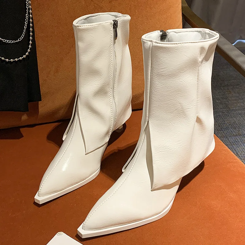 Winter Modern Boots Women 2021 Fashion Pointed Toe Thin Heels Shoes Autumn Female Zippers Shoes For Ladies Chelsea Boots
Winter Modern Boots Women 2021 Fashion Pointed Toe Thin Heels Shoes Autumn Female Zippers Shoes For Ladies Chelsea Boots