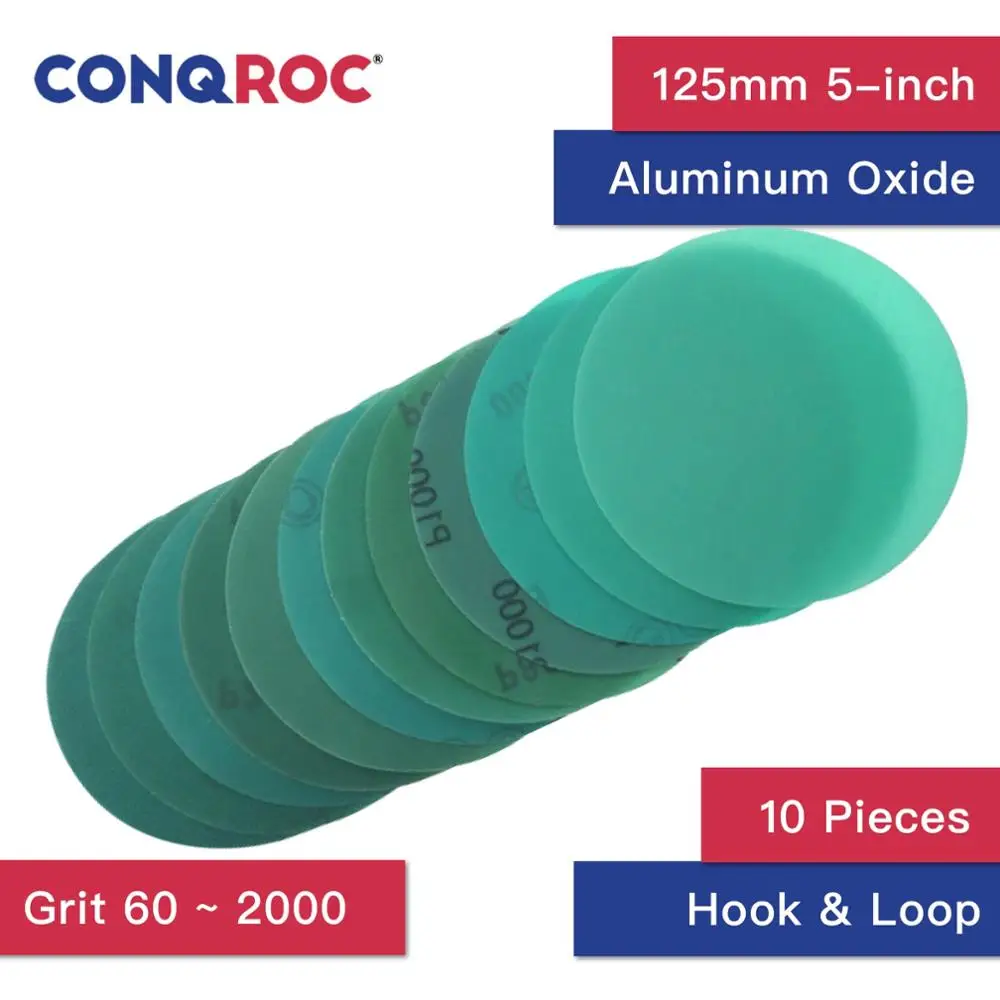 10 Pieces 5-inch 125mm Green Film Aluminum Oxide Sanding Discs Hook & Loop Sand Paper Discs Dry Wet Sanding
10 Pieces 5-inch 125mm Green Film Aluminum Oxide Sanding Discs Hook & Loop Sand Paper Discs Dry Wet Sanding
