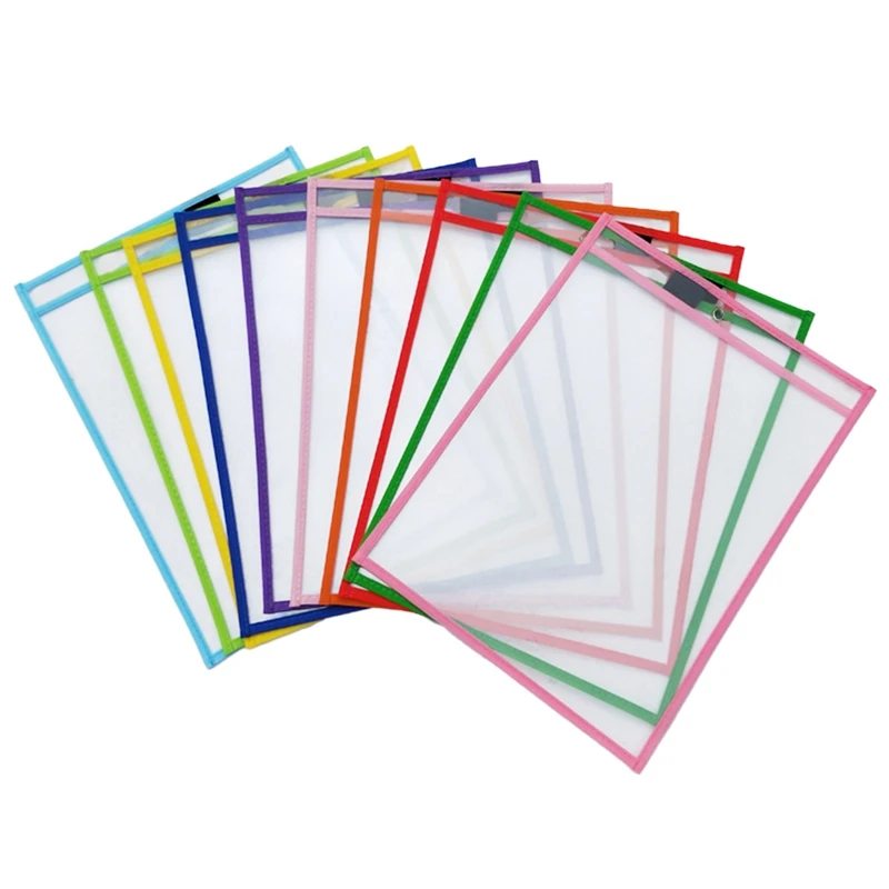 10Pcs Sewn Document Bag, PVC Dry Erase Document Bag, Teaching Literacy Tool for Children, Office Equipment
10Pcs Sewn Document Bag, PVC Dry Erase Document Bag, Teaching Literacy Tool for Children, Office Equipment
