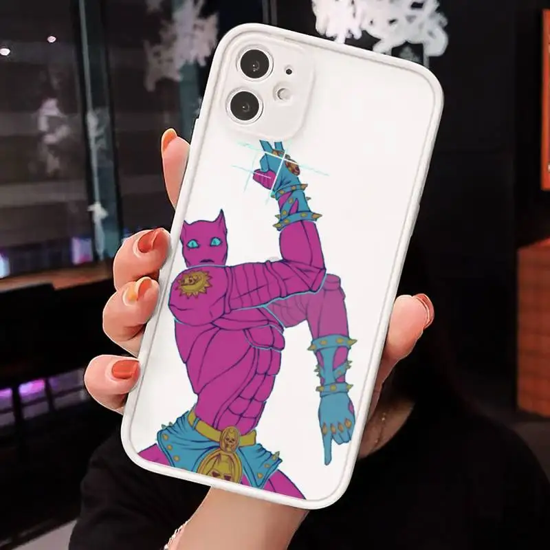 Anime JoJo Killer Queen Phone Cases Matte transparent For White iPhone 12 Mini 11 Pro XR XS Max 7 8 Plus X Back Cover
Anime JoJo Killer Queen Phone Cases Matte transparent For White iPhone 12 Mini 11 Pro XR XS Max 7 8 Plus X Back Cover
