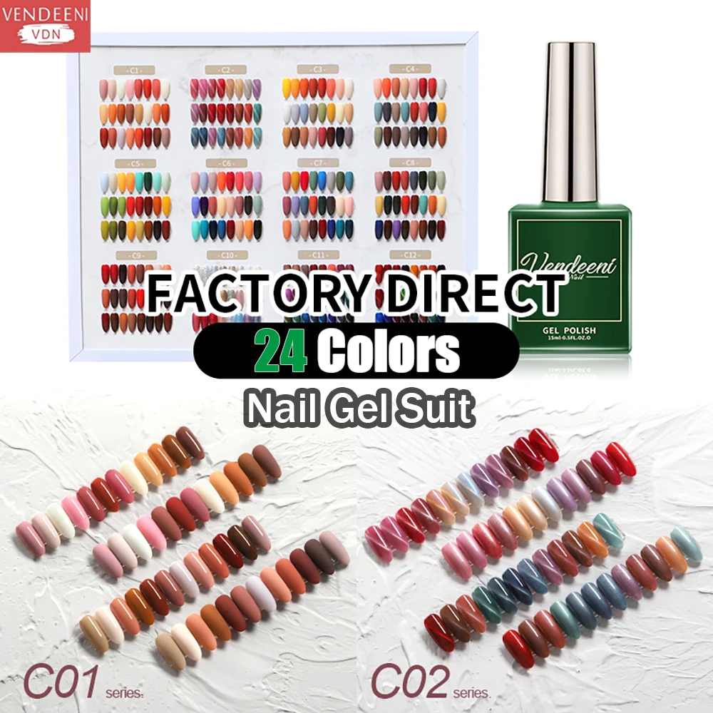 Vendeeni 24 Color/Set City Series Gel Nail Polish Kit Sequin Glitter Cat Eye UV Nail Gel Lacquer Set Pure Color Gel Varnish 15ml
Vendeeni 24 Color/Set City Series Gel Nail Polish Kit Sequin Glitter Cat Eye UV Nail Gel Lacquer Set Pure Color Gel Varnish 15ml
