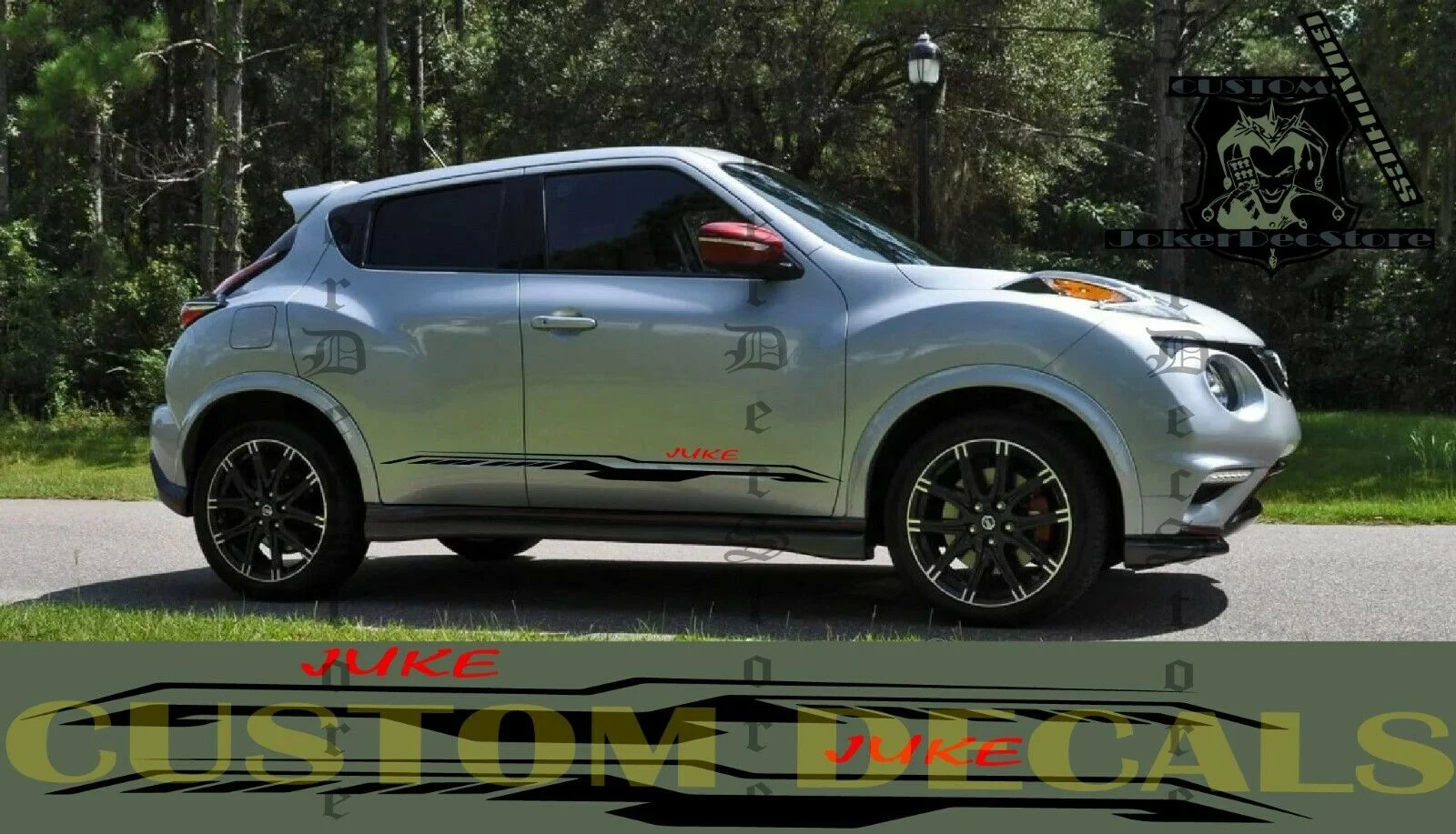 Для Nissan Juke 2x наклейки боковая полоса наклейка логотип графика винил высокое