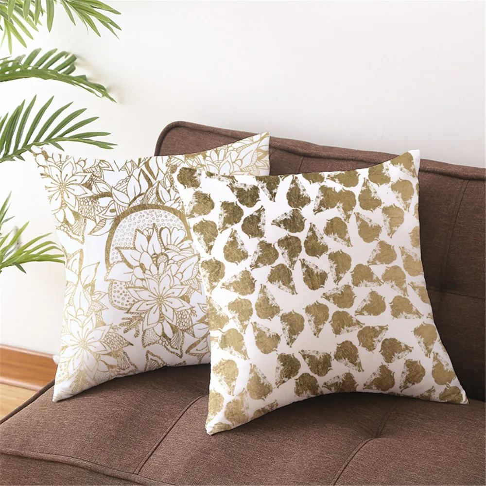 Custon Gold Leaf Design Pillowcases Decorative Sofa Room Bed Pillow Cover Home Car Cute Cushion Case 45*45cm(One Side) TPR056
Custon Gold Leaf Design Pillowcases Decorative Sofa Room Bed Pillow Cover Home Car Cute Cushion Case 45*45cm(One Side) TPR056