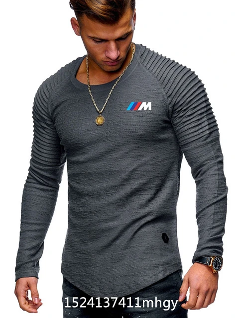 For bmw short-sleeved solid color men's t-shirt pleated shoulder jacquard stripes Slim T-shirt men's casual sports wild T-shirt
For bmw short-sleeved solid color men's t-shirt pleated shoulder jacquard stripes Slim T-shirt men's casual sports wild T-shirt