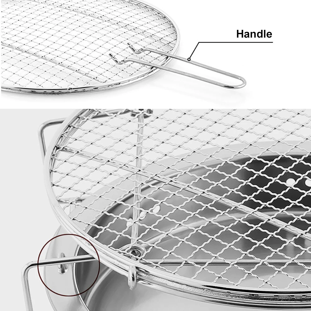 Portable Barbecue Grid Outdoor Stainless Steel Grill Mini Round Charcoal Folding BBQ Grill Outdoor Camping Picnic Tool Supplies
Portable Barbecue Grid Outdoor Stainless Steel Grill Mini Round Charcoal Folding BBQ Grill Outdoor Camping Picnic Tool Supplies