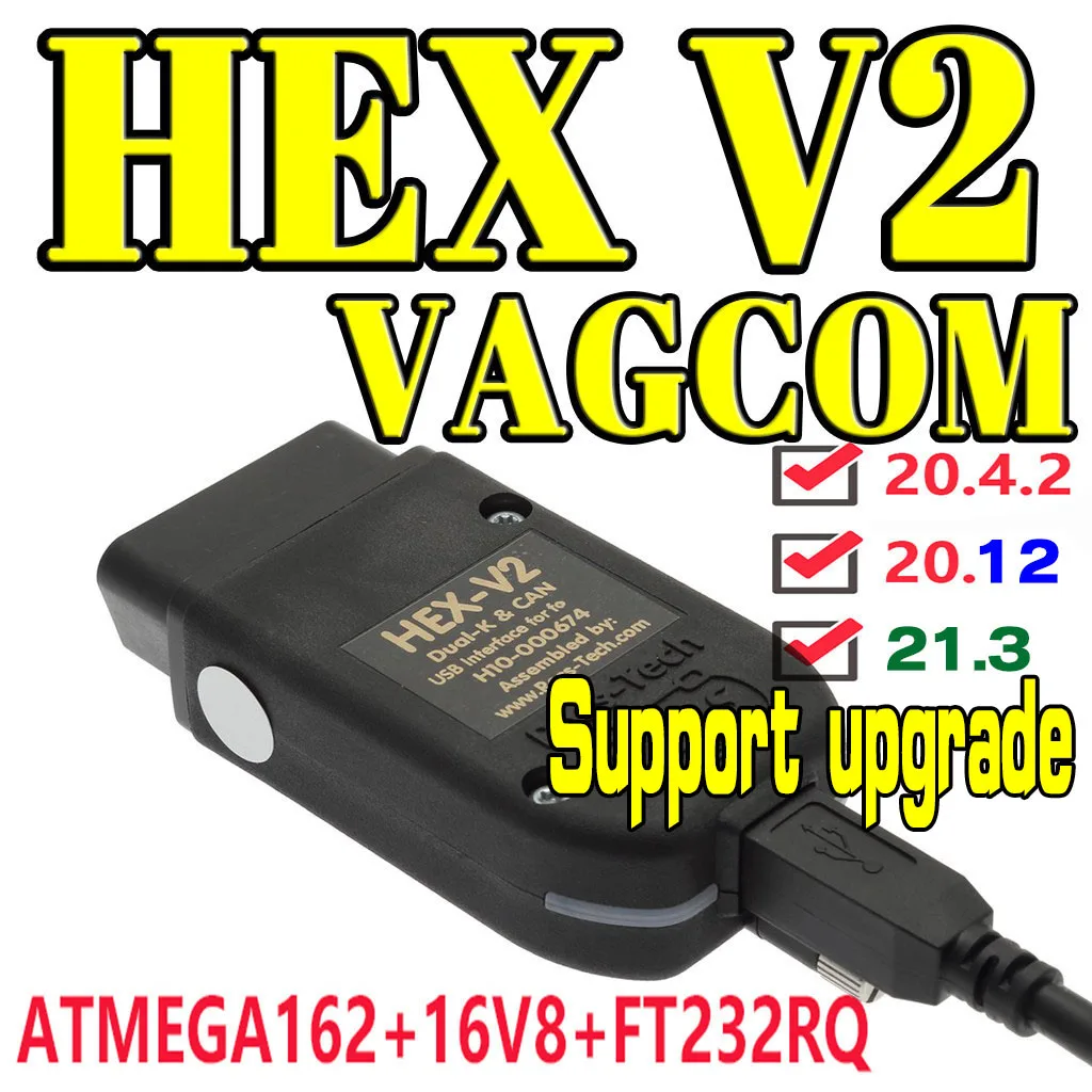 2021 Newest VAGCOM 21.3 HEX V2 Interface VAG COM 20.12 FOR VW AUDI Skoda Seat VAG 20.4.2 English French German ATMEGA162
2021 Newest VAGCOM 21.3 HEX V2 Interface VAG COM 20.12 FOR VW AUDI Skoda Seat VAG 20.4.2 English French German ATMEGA162
