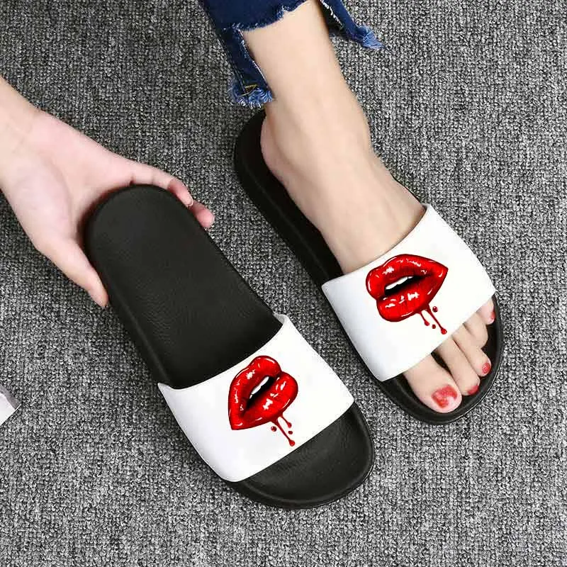 Cartoon lip Women Slippers Cute Red mouth Home Slippers Summer Sandals Slides Women Shoes Flip Flops Sandalias Mujer
Cartoon lip Women Slippers Cute Red mouth Home Slippers Summer Sandals Slides Women Shoes Flip Flops Sandalias Mujer