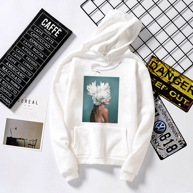 Flowers Printing Winter Streetwear Tops Women's Hoodies Aesthetic Feather Hoodie Harajuku Casual Women Oversize Sweatshirts
Flowers Printing Winter Streetwear Tops Women's Hoodies Aesthetic Feather Hoodie Harajuku Casual Women Oversize Sweatshirts
