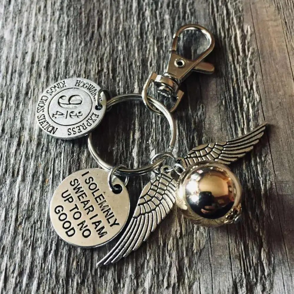 FREE SHIPPINH Harried Golden Snitch Pendent Keychain Bohemia Vintage Style Angel Wing Charm Keychain For women Keyring
FREE SHIPPINH Harried Golden Snitch Pendent Keychain Bohemia Vintage Style Angel Wing Charm Keychain For women Keyring
