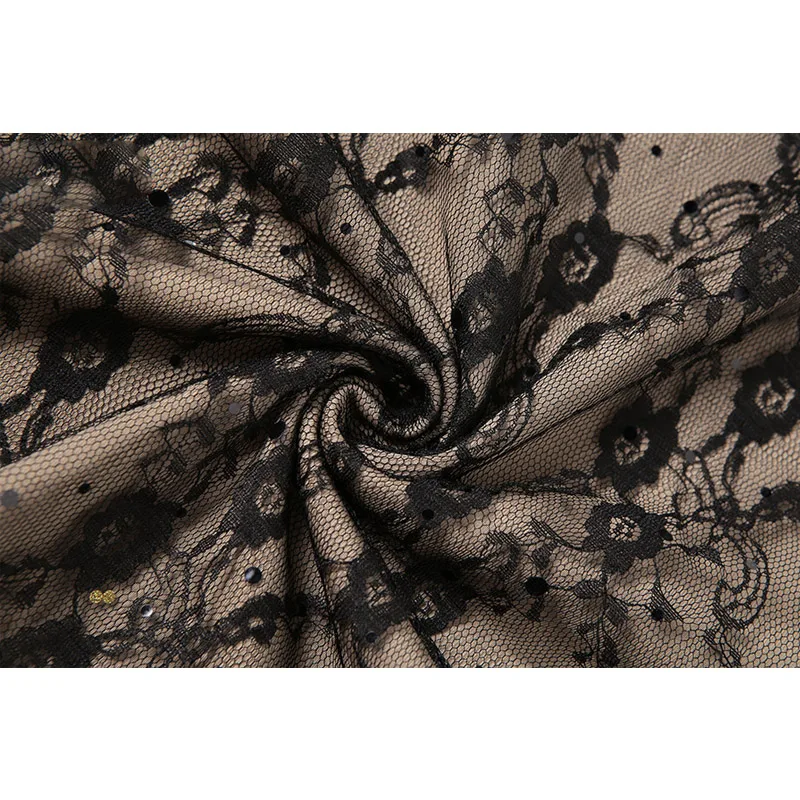 2021 Spring Sexy Black Lace Patchwork Party Club Vacation Beach Dress Women Long Sleeve Bandage Square Collar Dress New
2021 Spring Sexy Black Lace Patchwork Party Club Vacation Beach Dress Women Long Sleeve Bandage Square Collar Dress New