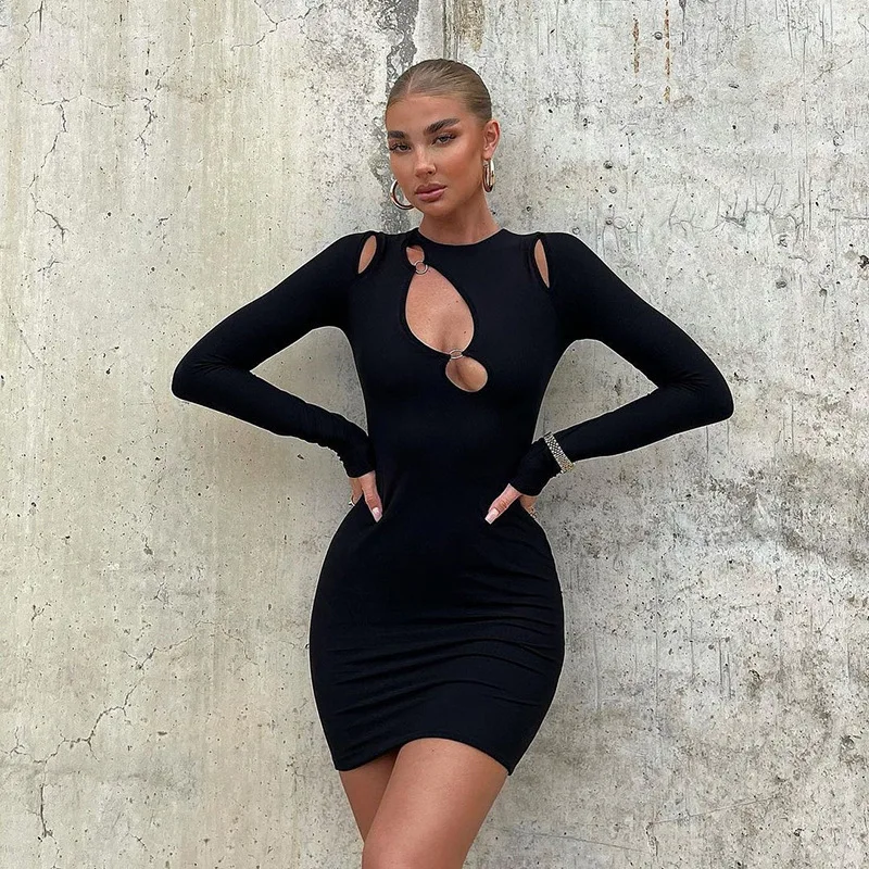 Women's Dress Hollow Out Party Dresses Bodycon Elegant Dresses For Women 2021 Solid Casual Women's Dresses Evening Female Dress 
Women's Dress Hollow Out Party Dresses Bodycon Elegant Dresses For Women 2021 Solid Casual Women's Dresses Evening Female Dress