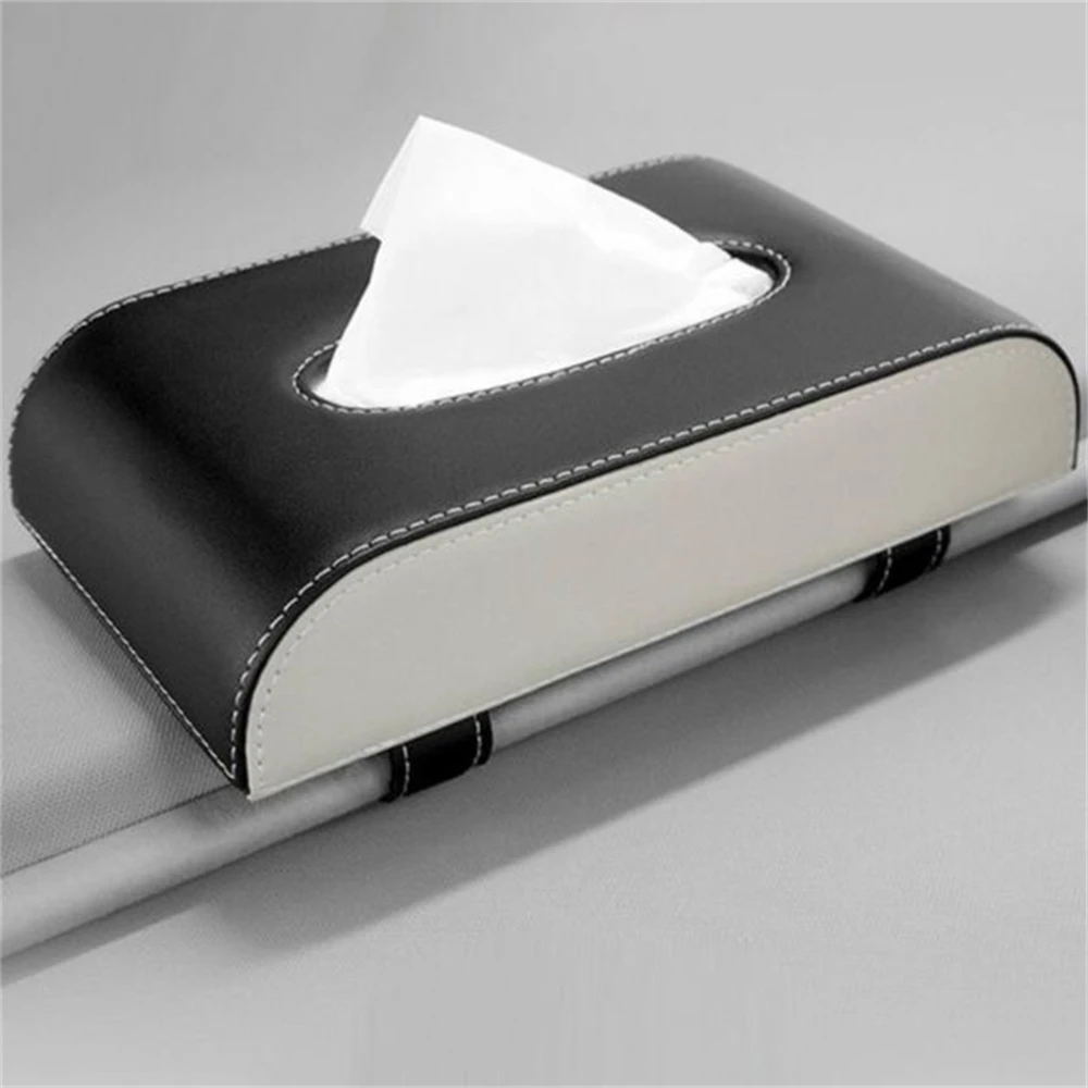 Universal Car Black Sun Visor Tissues Armrest Leather Seat Tissue Box Holder Creative Removable Paper Napkin Box Organizer
Universal Car Black Sun Visor Tissues Armrest Leather Seat Tissue Box Holder Creative Removable Paper Napkin Box Organizer