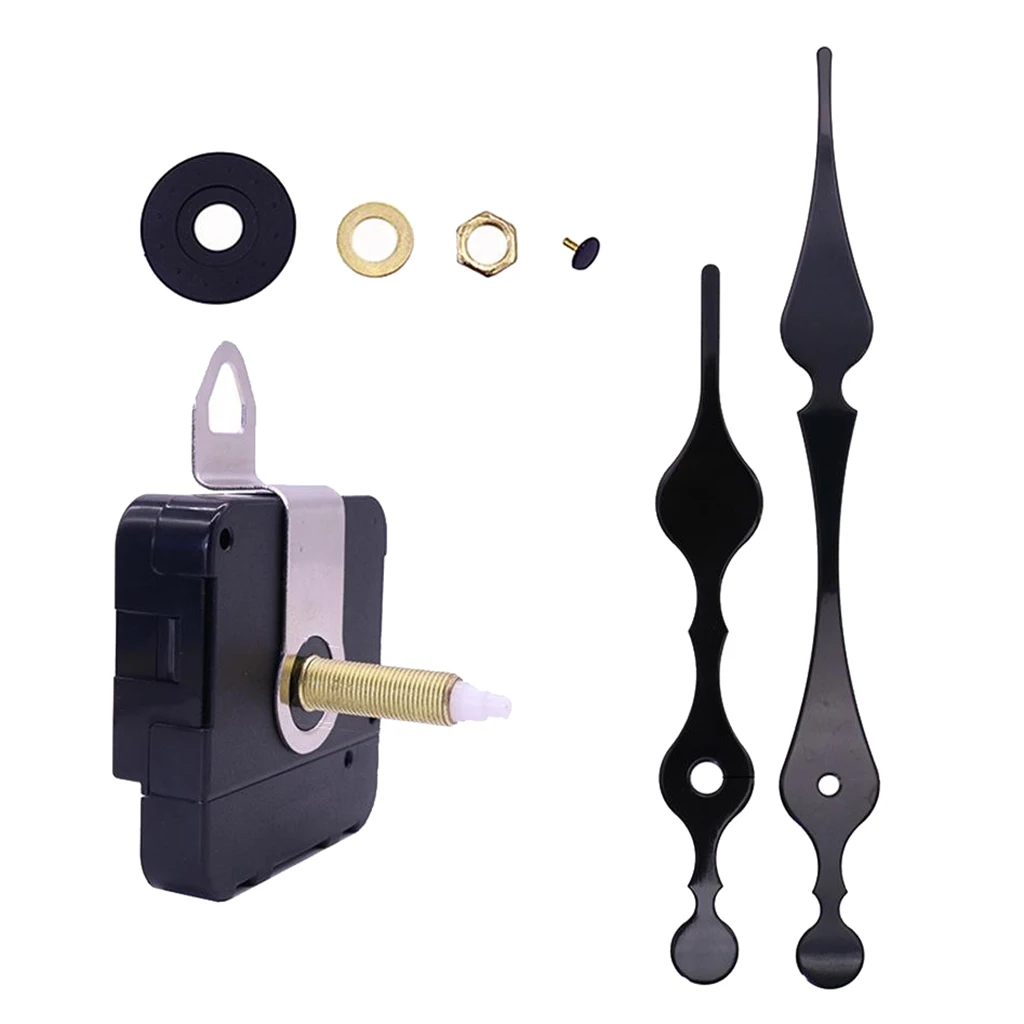 Quartz Clock Movement Mechanism with 117 mm/ 4.6 inches Clock Hands for DIY Wall Clock Replacement Home Decoration 
Quartz Clock Movement Mechanism with 117 mm/ 4.6 inches Clock Hands for DIY Wall Clock Replacement Home Decoration