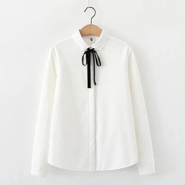 Sweet Bow White Shirts Women Turn-Down Collar Single-Breasted Loose Blouse Shirt Elegant Long Sleeve Solid Female Shirts Tops
Sweet Bow White Shirts Women Turn-Down Collar Single-Breasted Loose Blouse Shirt Elegant Long Sleeve Solid Female Shirts Tops