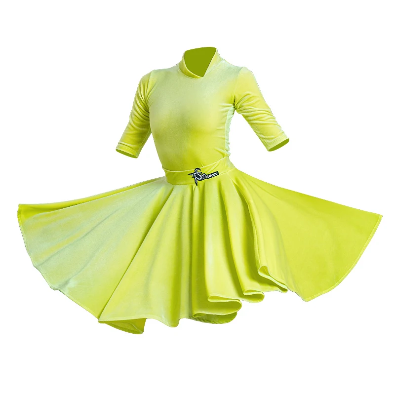 2020 Latin Dance Clothes Children's Velvet Split Suit Professional Latin Dance Skirt Latin Dance Competition Clothes DN6651 
2020 Latin Dance Clothes Children's Velvet Split Suit Professional Latin Dance Skirt Latin Dance Competition Clothes DN6651