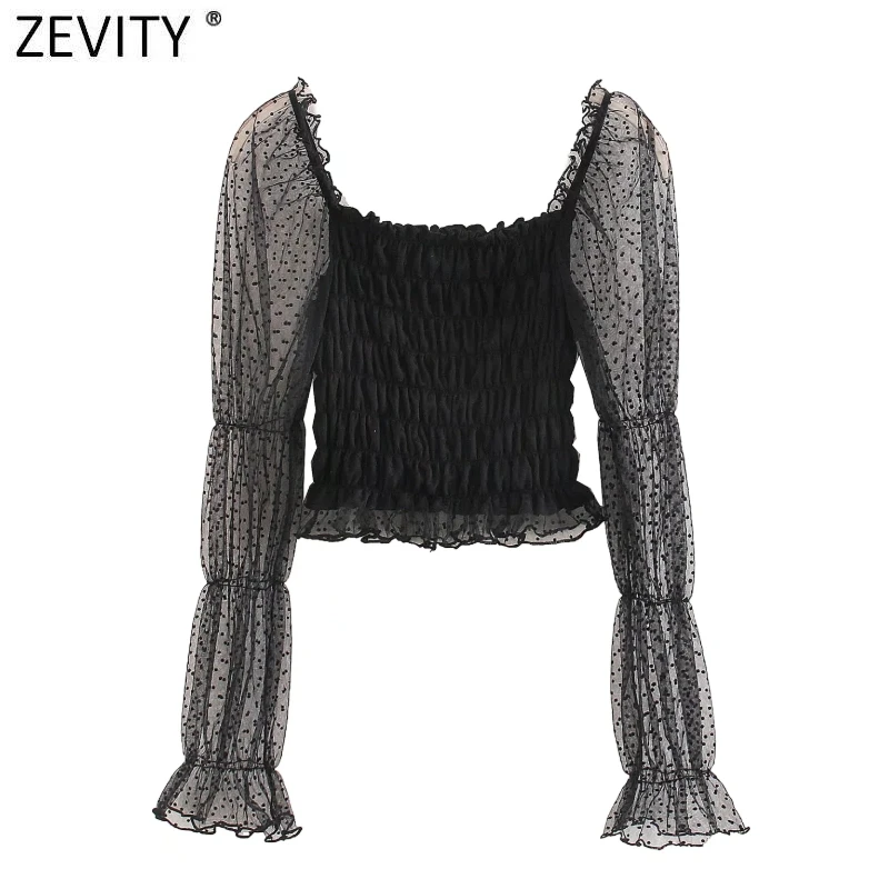 Женская сексуальная прозрачная сетчатая трикотажная рубашка Zevity в стиле пэчворк, Женская эластичная короткая блузка с пышными рукавами, ши...
Женская сексуальная прозрачная сетчатая трикотажная рубашка Zevity в стиле пэчворк, Женская эластичная короткая блузка с пышными рукавами, ши...