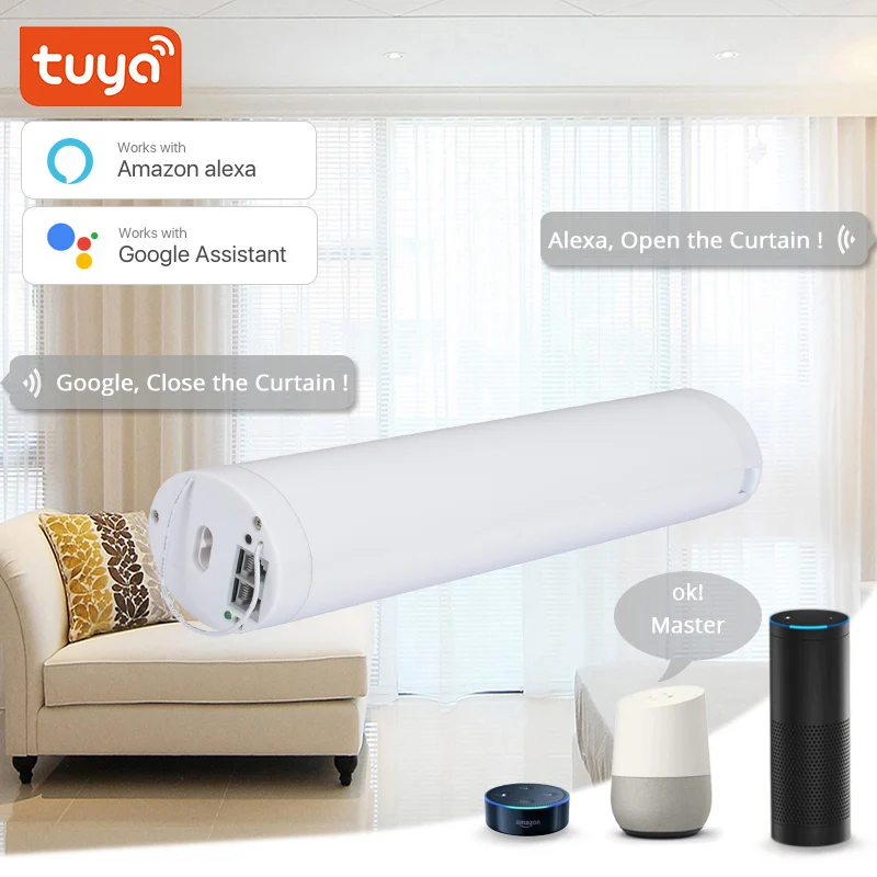 Tuya Wifi занавес мотор smart app/пульт дистанционного управления vioce управление через