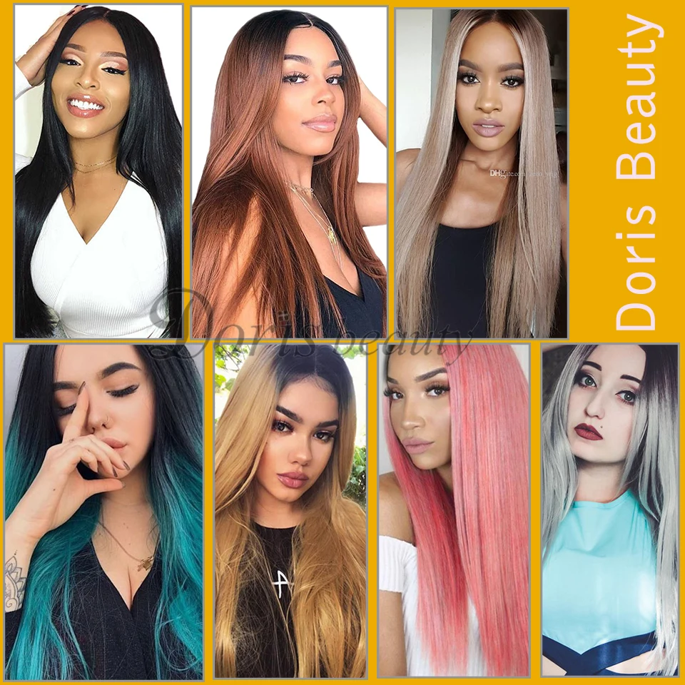 Synthetic Long Brown Wig Doris Beauty Straight Ombre Black Red Pink Green Blonde Hair for Africa and America Women
Synthetic Long Brown Wig Doris Beauty Straight Ombre Black Red Pink Green Blonde Hair for Africa and America Women