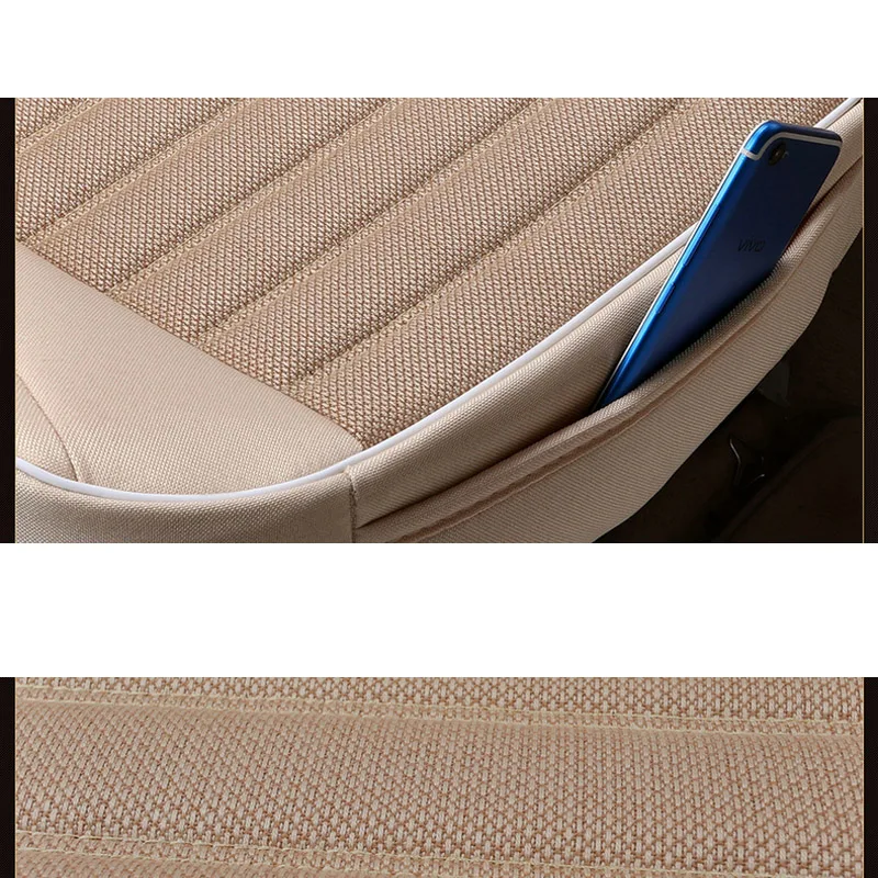 Льняная Чехол-протектор на автомобильное сиденье моющаяся льняная подушка для