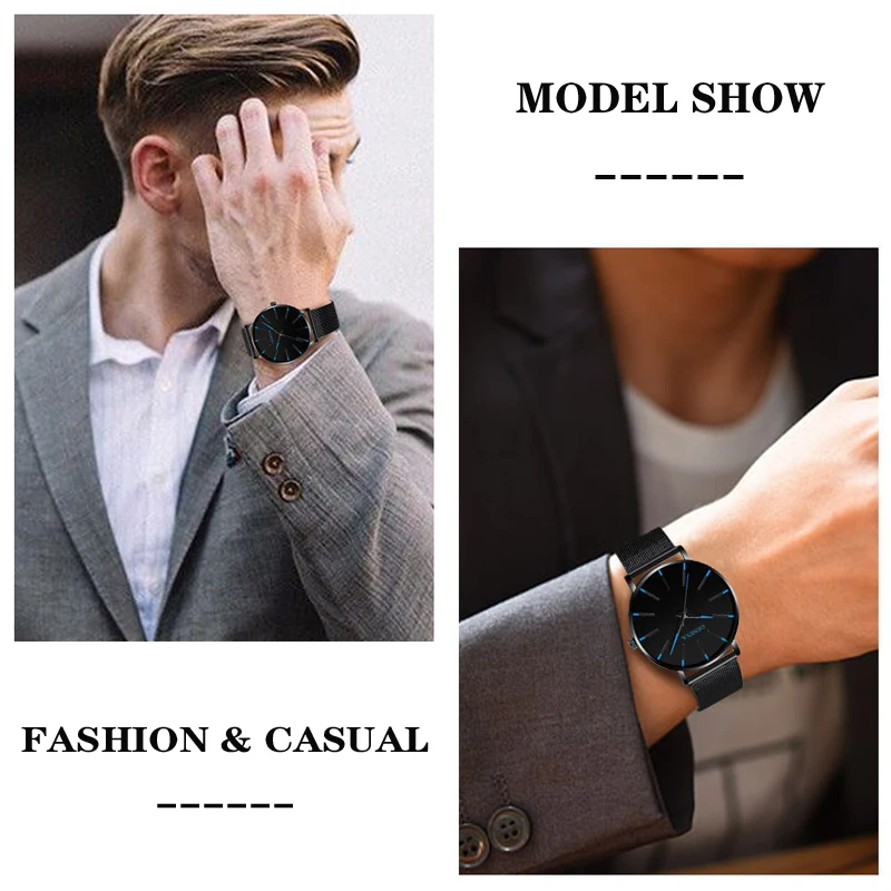 2021 Fashion Men's Minimalist Ultra Thin Watches Simple Men Business Stainless Steel Mesh Belt Quartz Watch Relogio Masculino
2021 Fashion Men's Minimalist Ultra Thin Watches Simple Men Business Stainless Steel Mesh Belt Quartz Watch Relogio Masculino