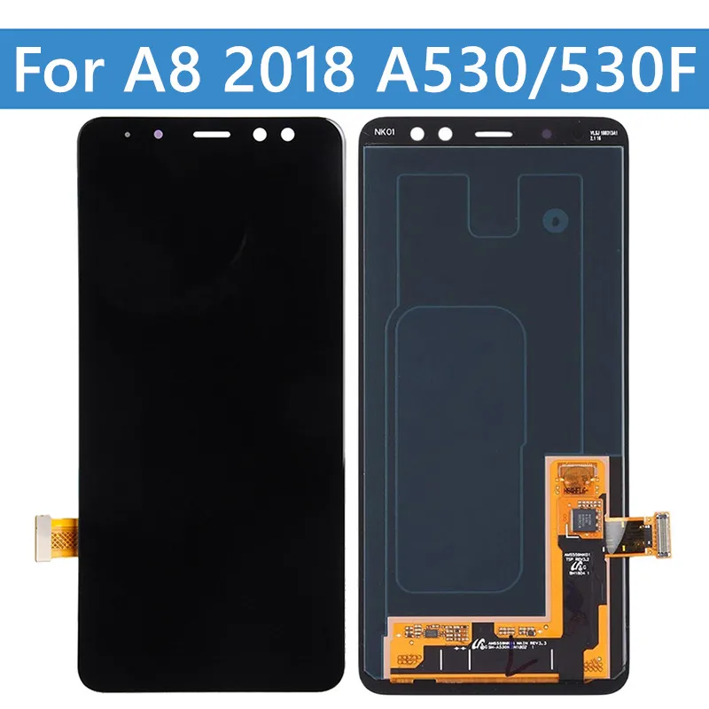 

100% tested Original Super AMOLED 5.6" LCD display for Samsung Galaxy A8 2018 A530 A530F/DS LCD touch screen digitizer assembly