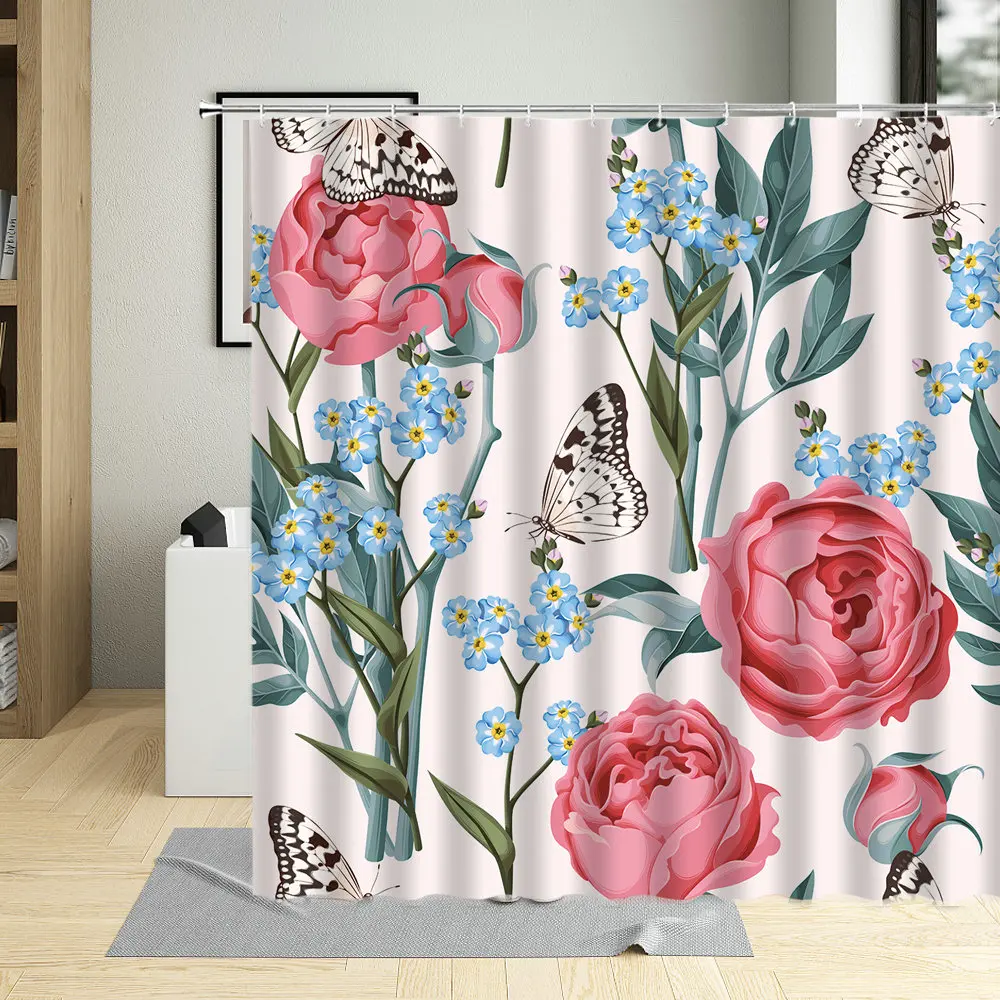 Colorful Floral Flowering Surrounded By Flowers Plant Printing Pattern Waterproof Large Bath For Home Use Shower Curtain With
Colorful Floral Flowering Surrounded By Flowers Plant Printing Pattern Waterproof Large Bath For Home Use Shower Curtain With