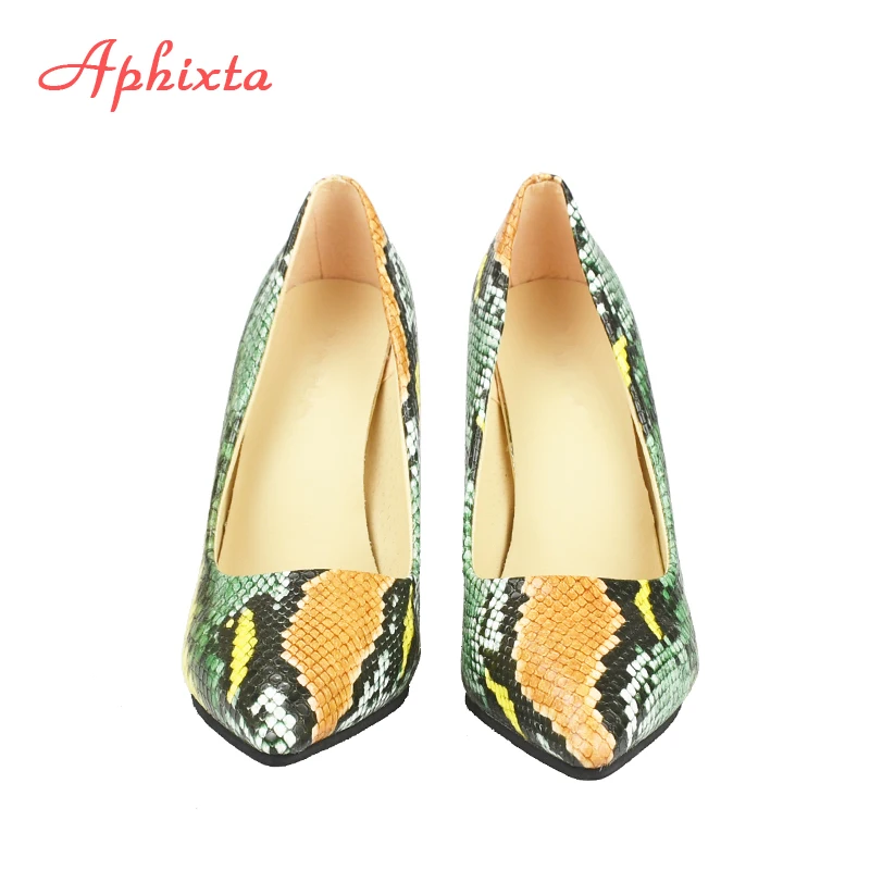 Туфли-лодочки Aphixta женские кожаные заостренный носок каблук-шпилька 10 см