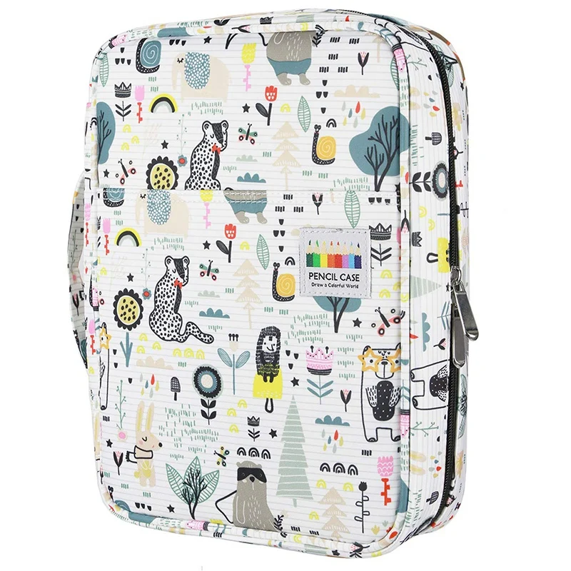 220 Slots Colored Pencil Case Oxford Fabric Pen Case with Compartments Pencil Holder for Watercolor Pencils
220 Slots Colored Pencil Case Oxford Fabric Pen Case with Compartments Pencil Holder for Watercolor Pencils