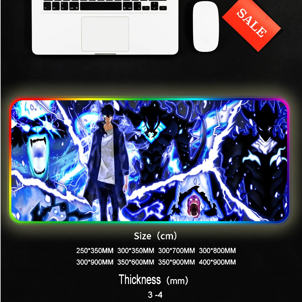 Top Quality RGB Solo Leveling Mouse Pad Mousepad Gamer Led Computer Mousepad of Legends Mause PC Desk with Backlit
Top Quality RGB Solo Leveling Mouse Pad Mousepad Gamer Led Computer Mousepad of Legends Mause PC Desk with Backlit
