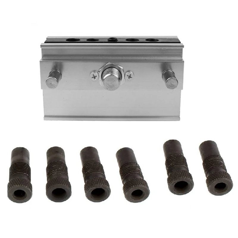 Straight Hole Locator Metric Woodworking Nail Clamp Tool with 6 Nail Clamp Bushes Wood Clamp Set Drill Clamp Set
Straight Hole Locator Metric Woodworking Nail Clamp Tool with 6 Nail Clamp Bushes Wood Clamp Set Drill Clamp Set