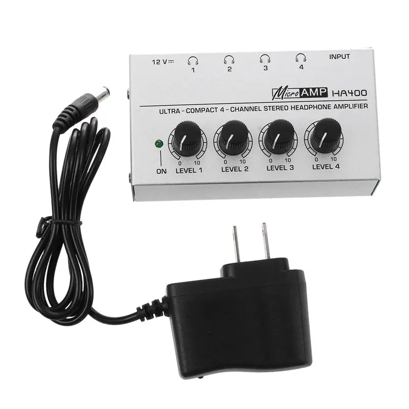 HA400 4 канала ультра-компактные Наушники o стерео усилитель Microamp | Электроника