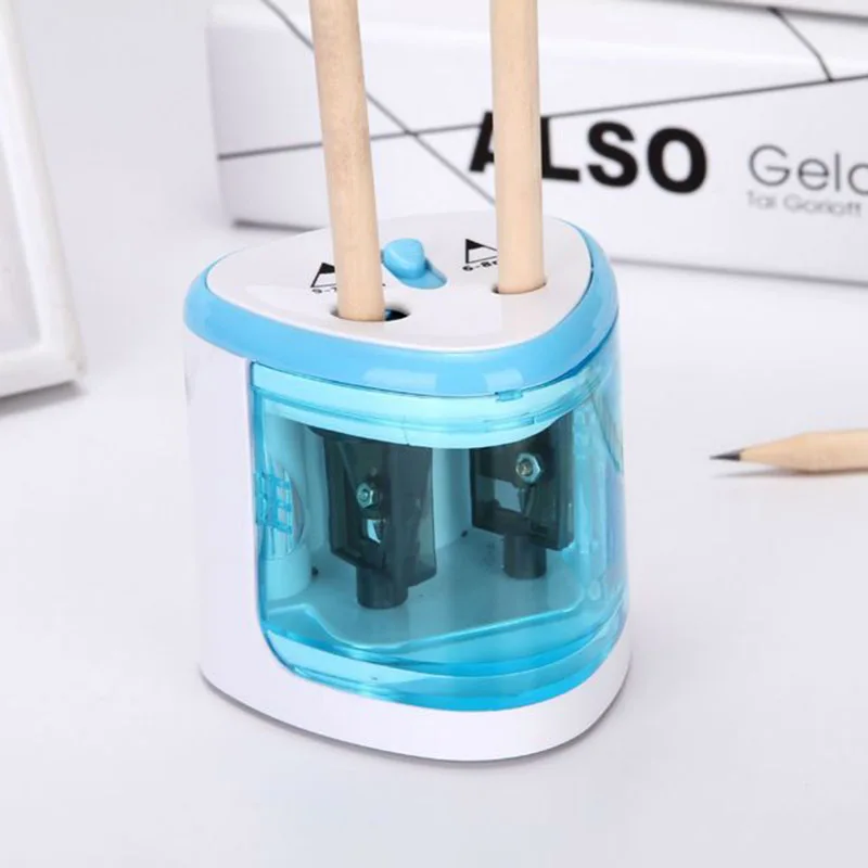 New Automatic Two-hole Electric Pencil Sharpener for Sketch Charcoal Pencils Home Office School Stationery papeleria 6-12mm
New Automatic Two-hole Electric Pencil Sharpener for Sketch Charcoal Pencils Home Office School Stationery papeleria 6-12mm