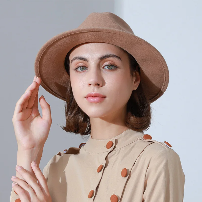 2021 Autumn British New Simple Fashion Naked Australian Pure Wool Jazz Hat, Winter Warm Casual Wool Felt Jazz Hat Wholesale
2021 Autumn British New Simple Fashion Naked Australian Pure Wool Jazz Hat, Winter Warm Casual Wool Felt Jazz Hat Wholesale