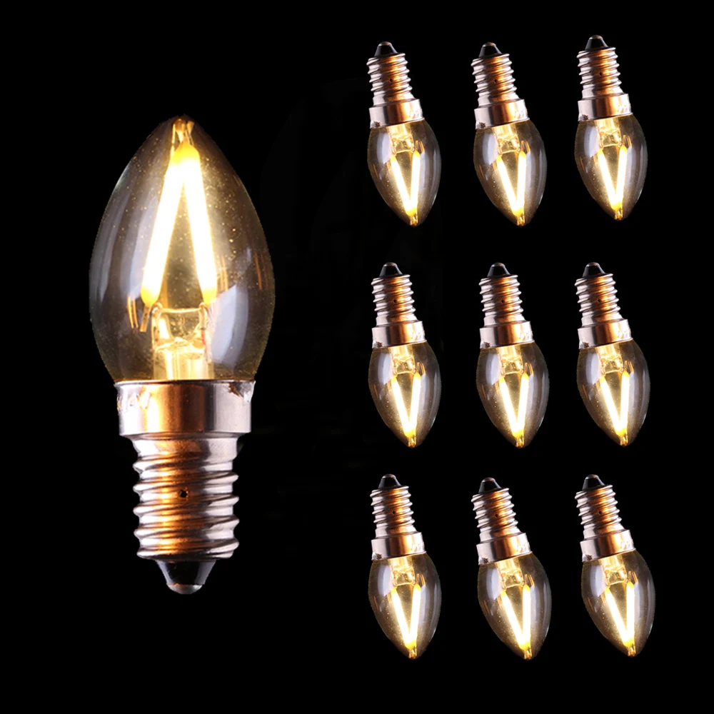 Vintage C7 Led Bulb E14 Base E12 Flame Led Filament Bulb Candle 2200K 1W Retro Mini Candelabra Lamps Decoration Chandelier Light
Vintage C7 Led Bulb E14 Base E12 Flame Led Filament Bulb Candle 2200K 1W Retro Mini Candelabra Lamps Decoration Chandelier Light