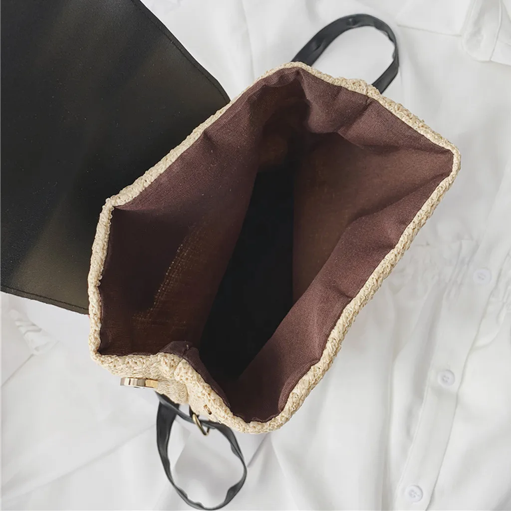 Fashion Women Students Backpack Panelled Pattern Type Weaving Bag Hot Solid School Backpack Versatile Travel Shoulder Bag#G30
Fashion Women Students Backpack Panelled Pattern Type Weaving Bag Hot Solid School Backpack Versatile Travel Shoulder Bag#G30