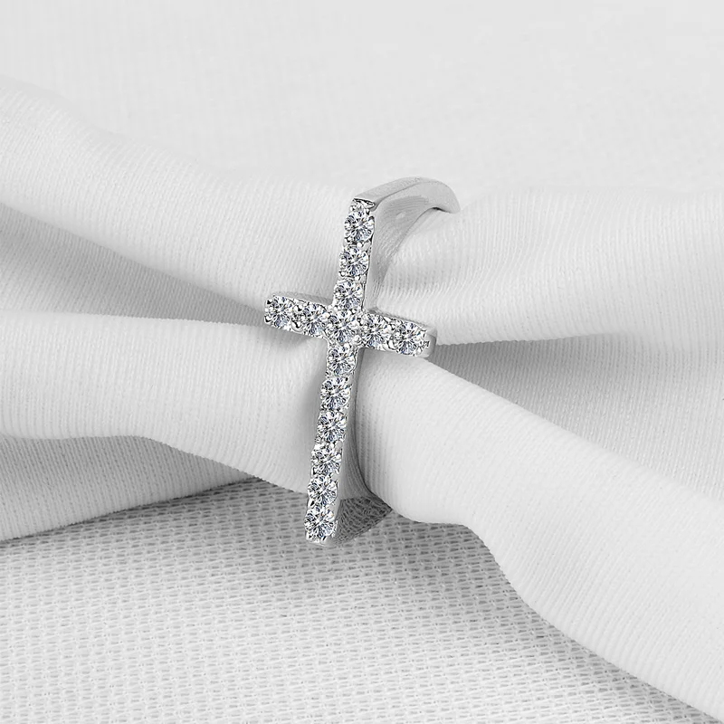 ANZIW 925 Sterling Silver Wedding Cross Shape Rings Engagement Anniversary Rings Birthday Party Silver Lover Jewelry Gifts
ANZIW 925 Sterling Silver Wedding Cross Shape Rings Engagement Anniversary Rings Birthday Party Silver Lover Jewelry Gifts