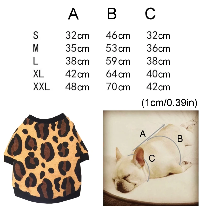 Fall Winter Leopard Pattern Dog Warm Thicken Sweatshirt Pullover Pet Fashion Decoration Wear Simple Design Clothing
Fall Winter Leopard Pattern Dog Warm Thicken Sweatshirt Pullover Pet Fashion Decoration Wear Simple Design Clothing