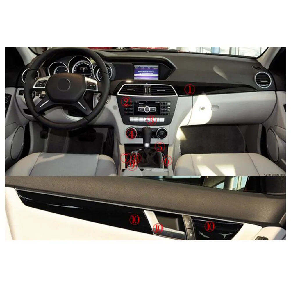 1 Set Car Sticker Anti-High Temperature Black Cover For Mercedes-Benz Clase C W204 11-13 Durable
1 Set Car Sticker Anti-High Temperature Black Cover For Mercedes-Benz Clase C W204 11-13 Durable