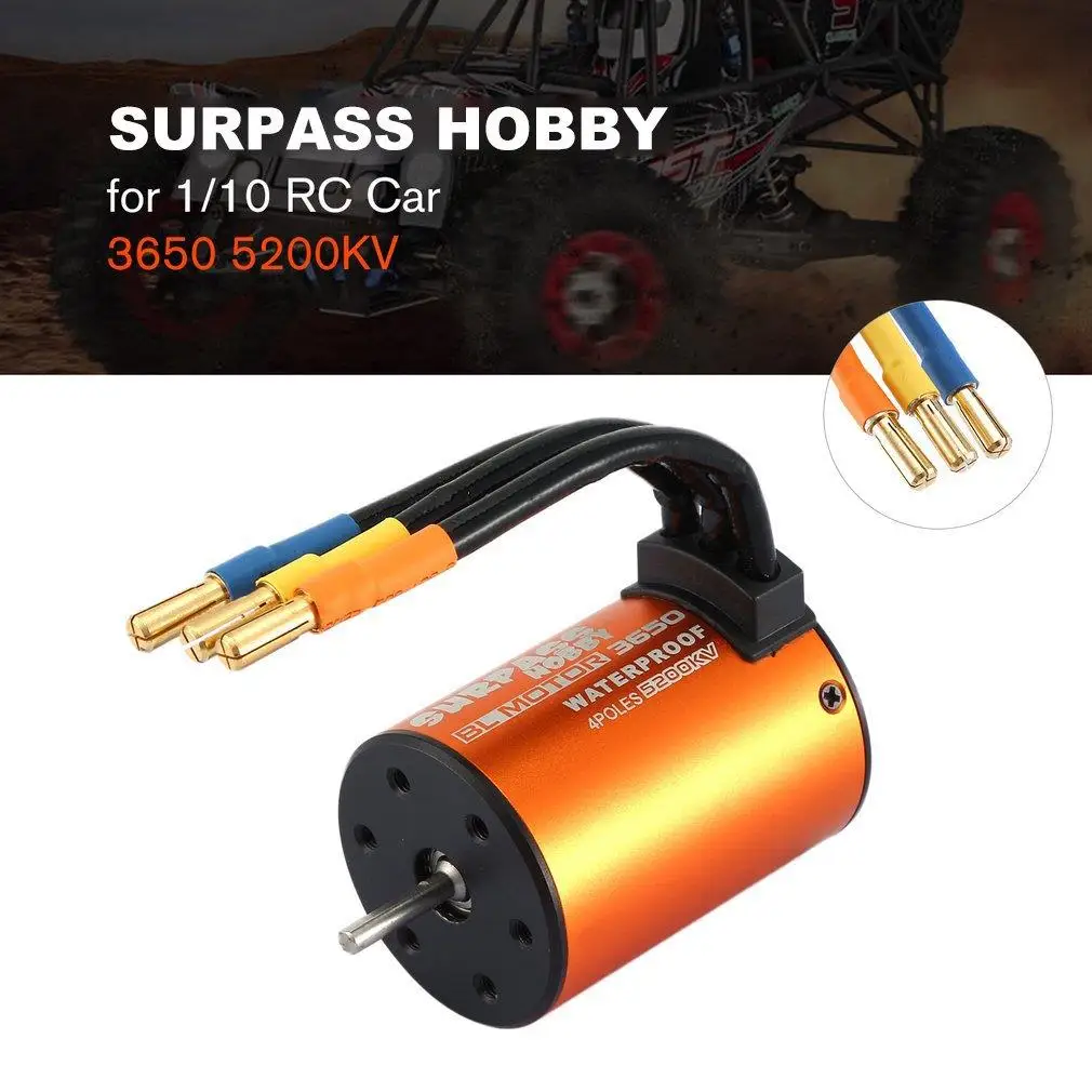 Водонепроницаемый бесщеточный двигатель SURPASS HOBBY 3650 5900KV/5200KV для радиоуправляемых автомобилей 1/10
Водонепроницаемый бесщеточный двигатель SURPASS HOBBY 3650 5900KV/5200KV для радиоуправляемых автомобилей 1/10