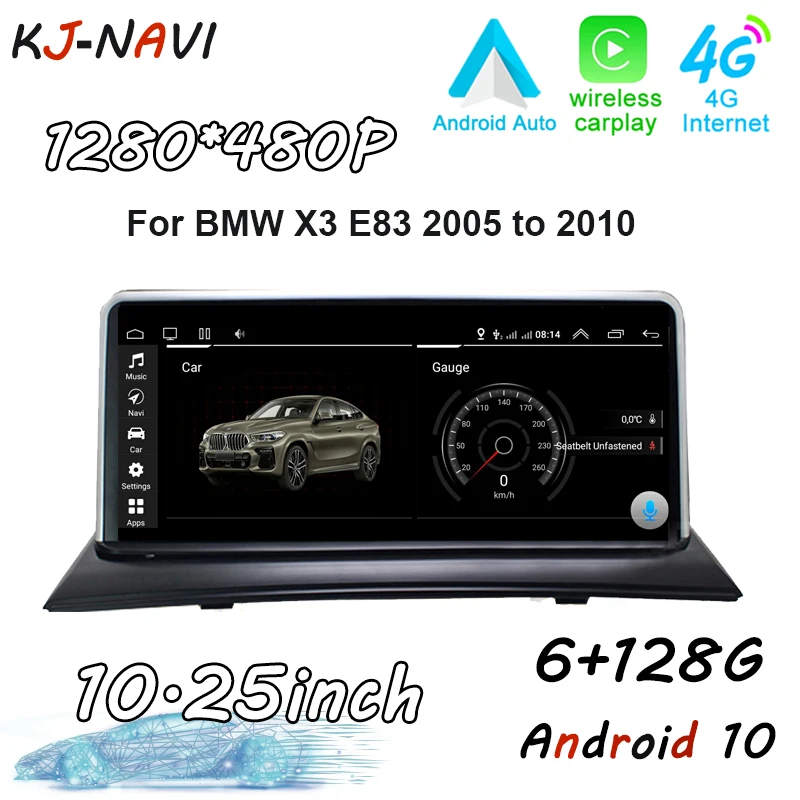Автомобильный радиоприемник для BMW X3 E83 2005-2010 Android 10, 4G LIE, автомобильный мультимедийный плеер, стерео навигация, 6 + 128G GPS, 2 DIN DVD
Автомобильный радиоприемник для BMW X3 E83 2005-2010 Android 10, 4G LIE, автомобильный мультимедийный плеер, стерео навигация, 6 + 128G GPS, 2 DIN DVD