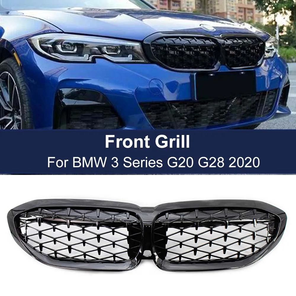 High Quality Front Diamond Kidney Grill Replacement for BMW 3 Series G20 G21 G28 2019-2021 Racing Grills Grille Auto Accessories
High Quality Front Diamond Kidney Grill Replacement for BMW 3 Series G20 G21 G28 2019-2021 Racing Grills Grille Auto Accessories