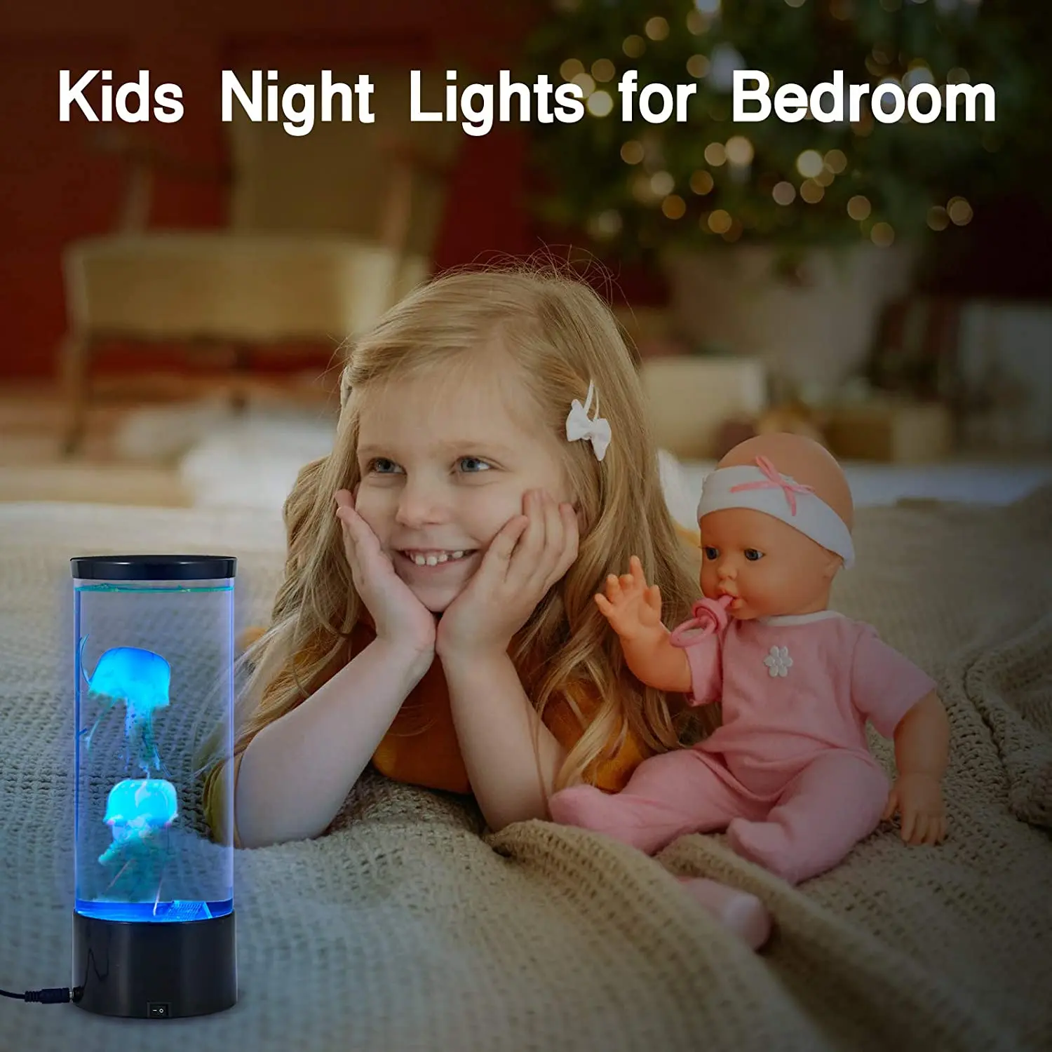 LED Fantasy Jellyfish Lamp with 7 Color Changing Lights-Artificial Mini Aquarium Night Light Romantic Gifts for Kids Men Women
LED Fantasy Jellyfish Lamp with 7 Color Changing Lights-Artificial Mini Aquarium Night Light Romantic Gifts for Kids Men Women