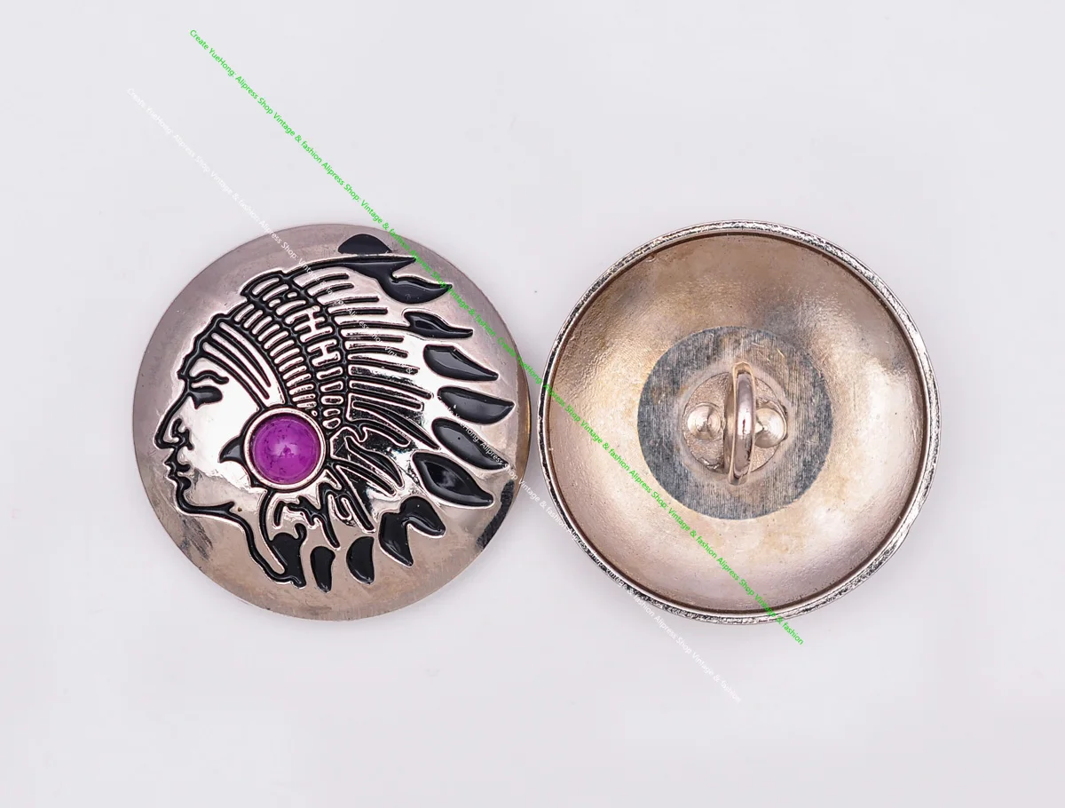 10X Southeast Tribal Silver Indian Chief Dress Purple Turquoise Leathercraft Clothes Handbag Connector Sewing Button
10X Southeast Tribal Silver Indian Chief Dress Purple Turquoise Leathercraft Clothes Handbag Connector Sewing Button