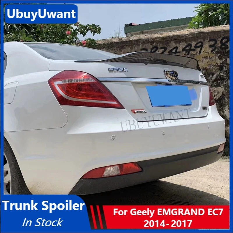 For Geely EMGRAND EC7 2014 2015 2016 2017 ABS / Carbon Fiber Exterior Rear Spoiler Tail Trunk Boot Wing Decoration Car Styling
For Geely EMGRAND EC7 2014 2015 2016 2017 ABS / Carbon Fiber Exterior Rear Spoiler Tail Trunk Boot Wing Decoration Car Styling
