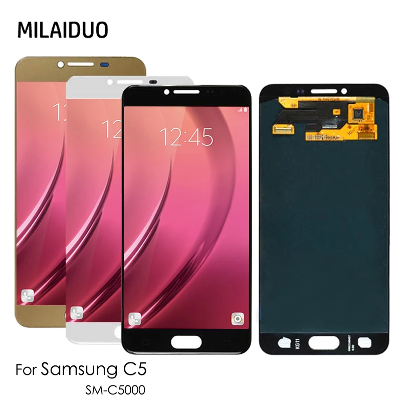 OLED ЖК-дисплей для SAMSUNG Galaxy C5 C5000 SM-C5000 ЖК-дисплей сенсорный экран дигитайзер 5,2 ''в сборе запасные части Новинка
OLED ЖК-дисплей для SAMSUNG Galaxy C5 C5000 SM-C5000 ЖК-дисплей сенсорный экран дигитайзер 5,2 ''в сборе запасные части Новинка